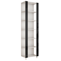 Открытые, Стеллаж модульный Универсальный 35х60х240 Черное стекло