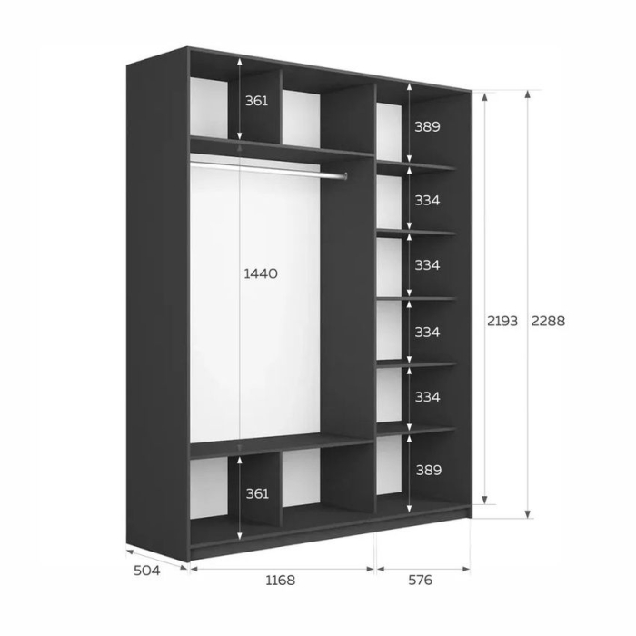 Шкафы-купе 3-х дверные, Шкаф-купе Прайм 3-х дверный Стекла фисташка/Доводчики 210х57х230