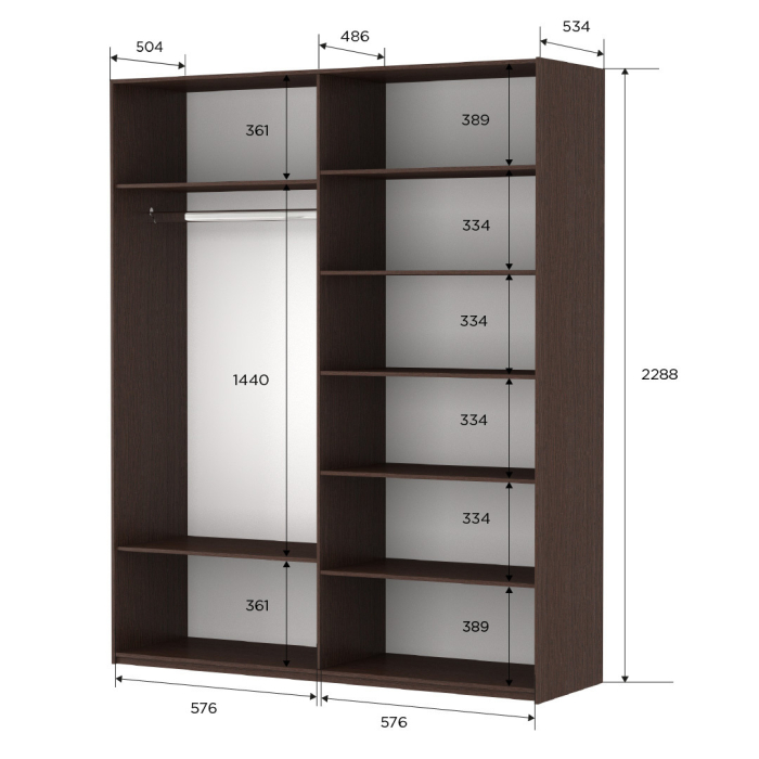 Шкафы-купе 2-х дверные, Шкаф-купе Прайм 2-х дверный Стекла пудра/Доводчики 120х57х230