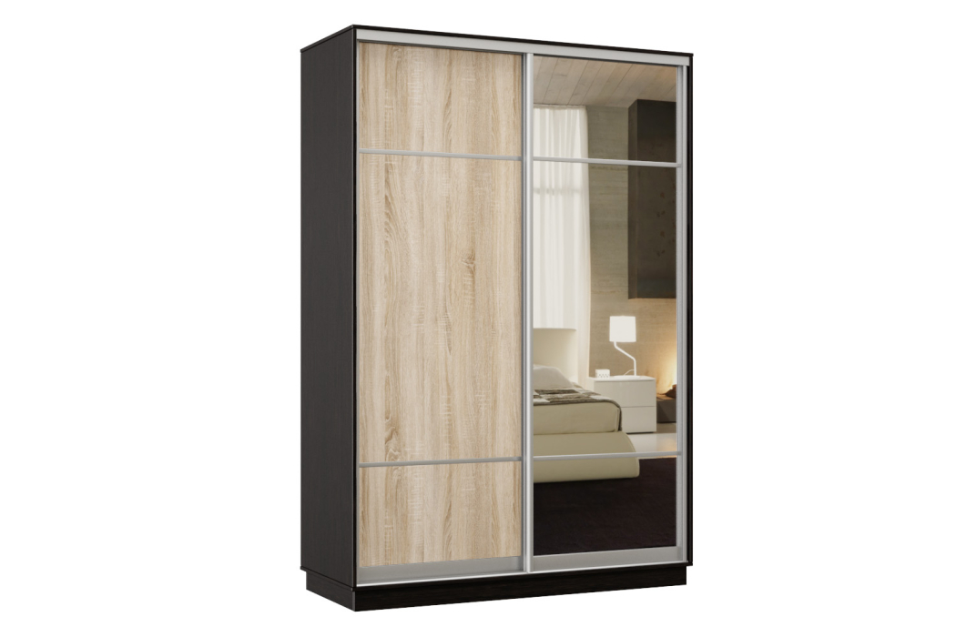 Шкафы-купе, Шкаф-купе Премьер Лайт 04 Мини (08;11) двухдверный