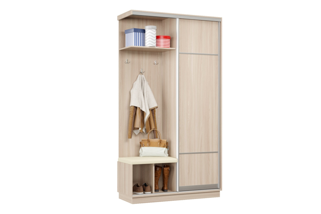 Прихожие, Прихожая Премьер 01 Лайт Мини 08 Левая Мягкая