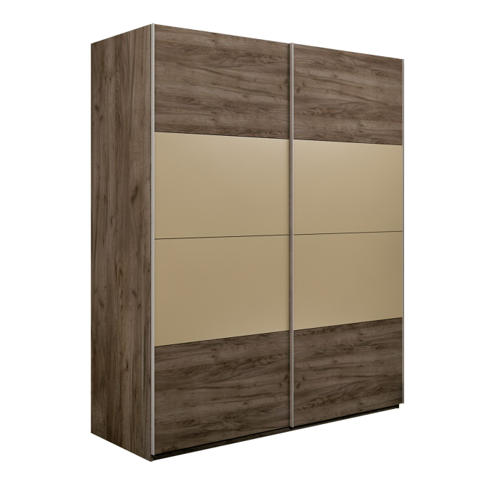 Шкафы-купе 2-х дверные, Шкаф-купе Эста 2-х дверный ДСП/Стекла фисташка/Доводчик 180х66х240