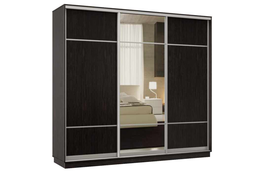 Шкафы-купе, Шкаф-купе Премьер Лайт 59 (08;11;08) трехдверный