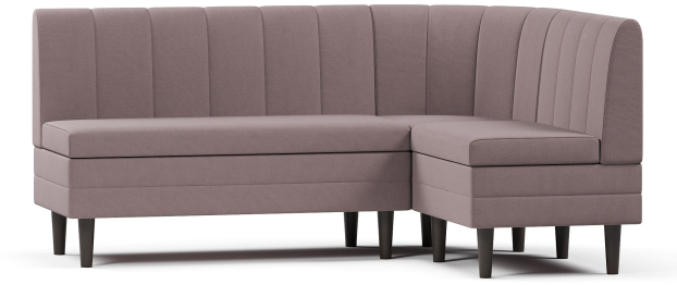 Кухонный угловой нераскладной диван Кетла, велюр