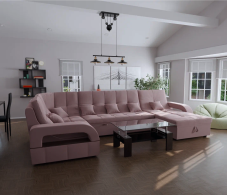 Диваны модульные угловые, Модульный диван Майами-4,микровелюр,антивандальная ткань,венеция
