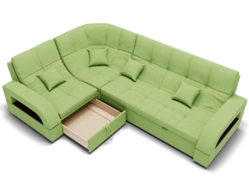 Модульный диван Майами-3,микровелюр,антивандальная и водостойкая ткань,венеция