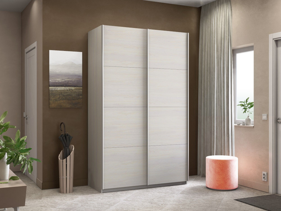 Шкафы-купе 2-х дверные, Шкаф-купе Прайм 2-х дверный ДСП/Доводчики 140х57х230