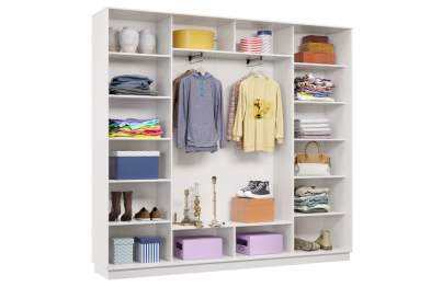 Шкаф-купе Премьер 57 (01РБ;01РБ;01РБ) фасады ромб белый/трёхдверный/Профиль чёрный муар