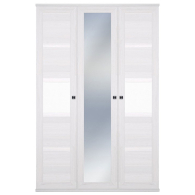 Для одежды, Шкаф 3-х дверный Парма Нео, с 1 зеркалом, ясень анкор светлый