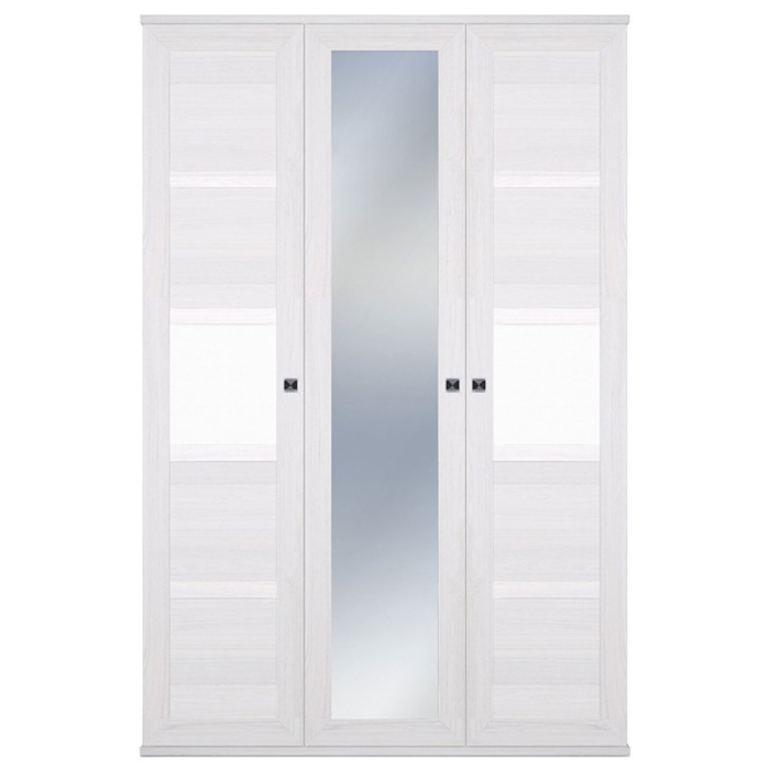 Для одежды, Шкаф 3-х дверный Парма Нео, с 1 зеркалом, ясень анкор светлый