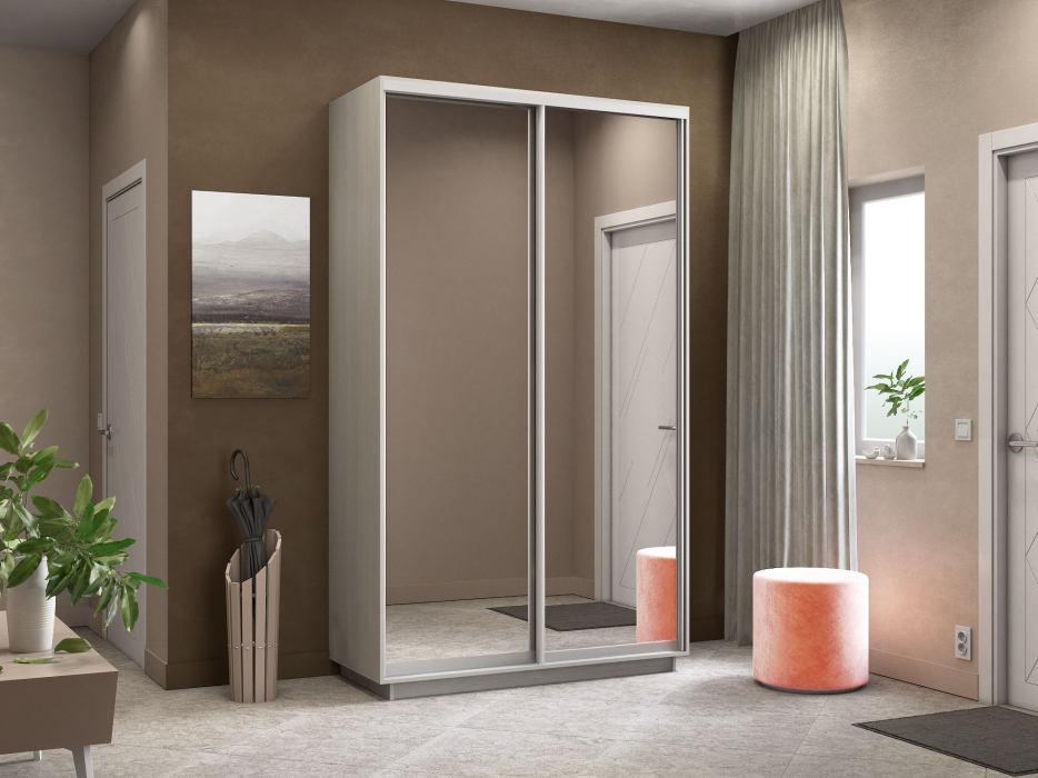 Шкафы-купе 2-х дверные, Шкаф-купе Экспресс Экспенс дуо 2400 x 1400 x 450