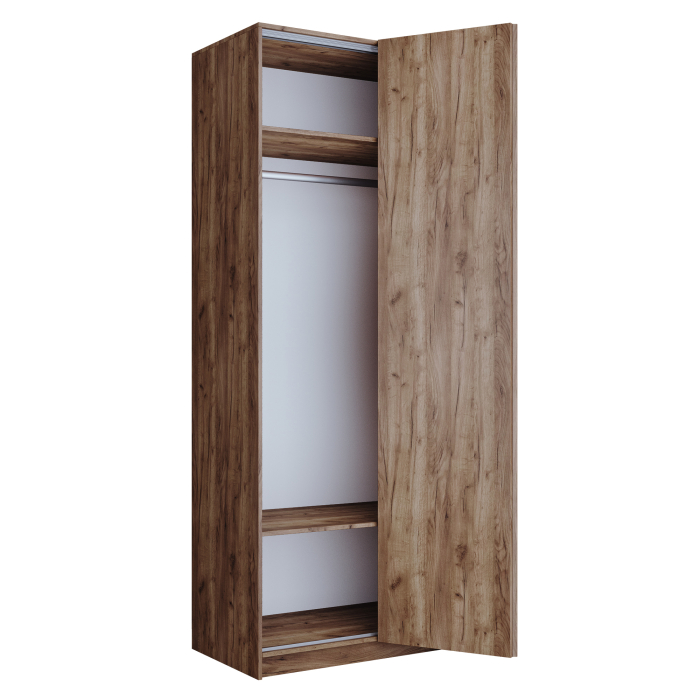 Шкафы распашные, Шкаф складной Е1 Локер ("Гармошка" с системой Push to Move/Правый)101х52,5х220 см