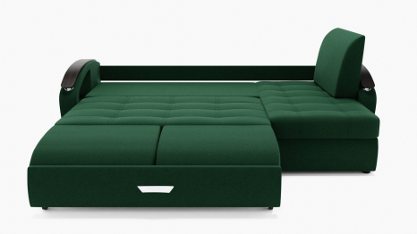 Угловой диван Дубай-1 с оттоманкой ППУ, велюр