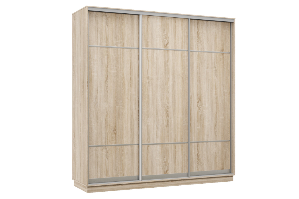 Шкафы-купе 3-х дверные, Шкаф-купе Премьер Лайт 53 (08;08;08) трехдверный