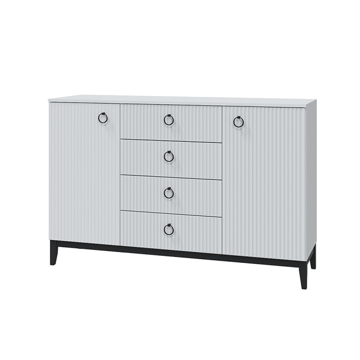 Комоды, Комод Шарлиз с 2 дверками и 4 ящиками