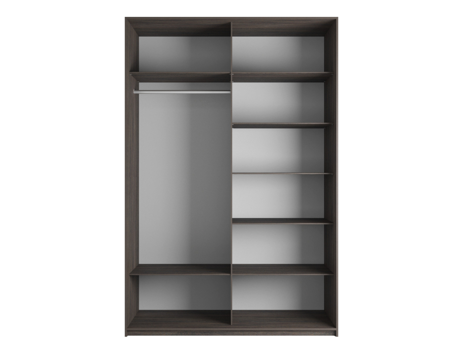 Шкафы-купе 2-х дверные, Шкаф-купе Эста 2-х дверный ДСП/Стекла хаки/Доводчик 160х66х240