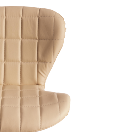 Стул барный AVIONIC, бежевый, хром