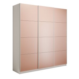 Шкаф-купе Прайм Широкий 3-х дверный Стекла пудра/Доводчики 240х57х230