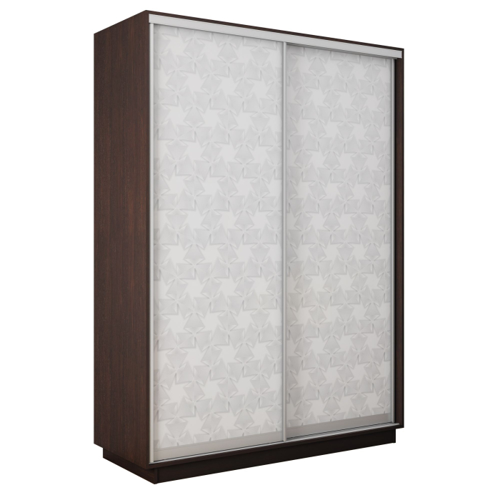 Шкафы-купе 2-х дверные, Шкаф-купе Экспресс 2-х дверный Фотопечать Калейдоскоп Стекла 120х45х240