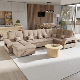 П-образный диван Майами-4 ППУ, велюр