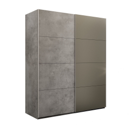 Шкаф-купе Эста 2-х дверный ДСП/Стекла хаки/Доводчик 200х66х240