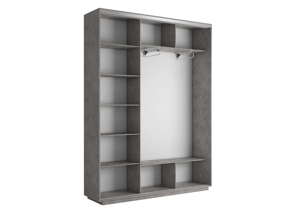 Шкафы-купе 3-х дверные, Шкаф-купе Экспресс 3-х дверный Фотопечать Шелк Стекла 180х45х220