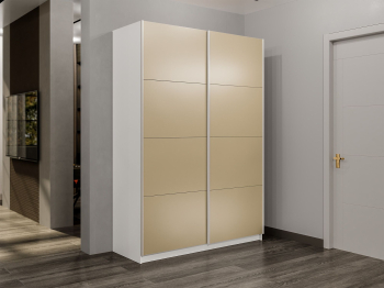 Шкаф-купе Прайм 2-х дверный Стекла фисташка/Доводчики 140х57х230