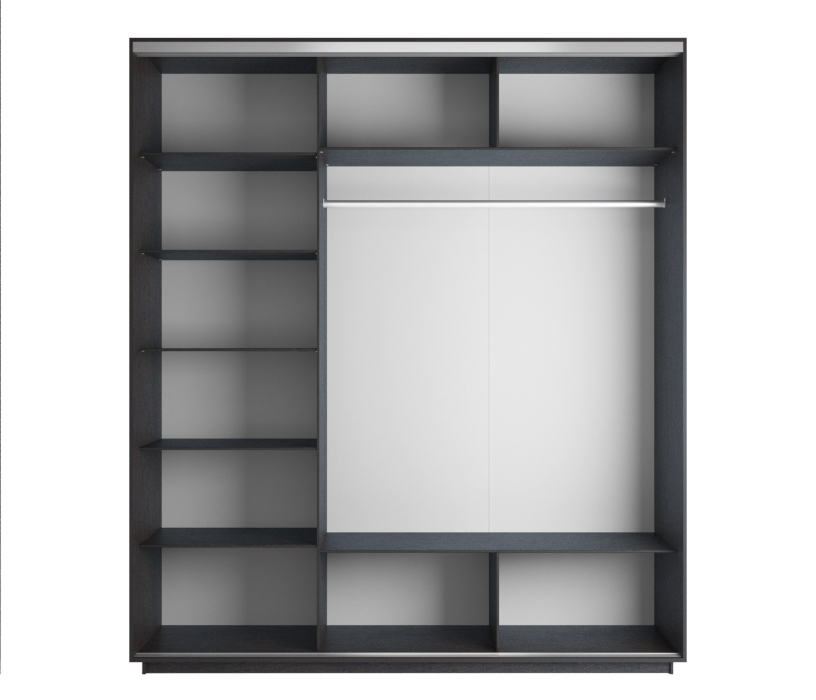 Шкафы-купе, Шкаф-купе Экспресс Экспенс трио 2200 x 1800 x 600