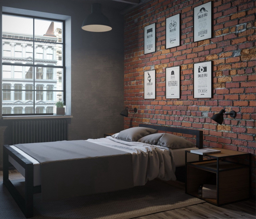 Кровати 180х200, Кровать в стиле лофт Ричмонд 1.8