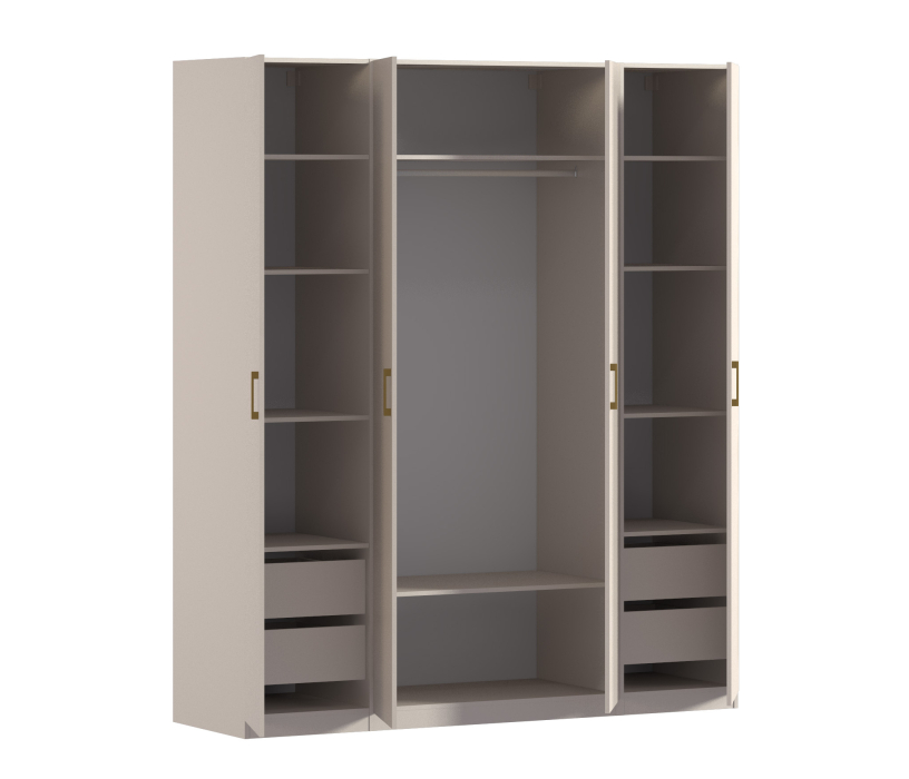 Для одежды, Шкаф четырехдверный Макс 2000 мм, вариант №2 (ЛДСП)