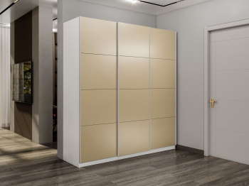 Шкаф-купе Прайм 3-х дверный Стекла фисташка/Доводчики 210х57х230