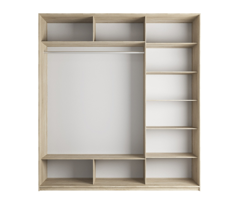 Шкафы-купе, Шкаф-купе Экспресс Экспенс трио 2400 x 2100 x 600