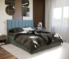Кровати, Кровать Парма 140,велюр