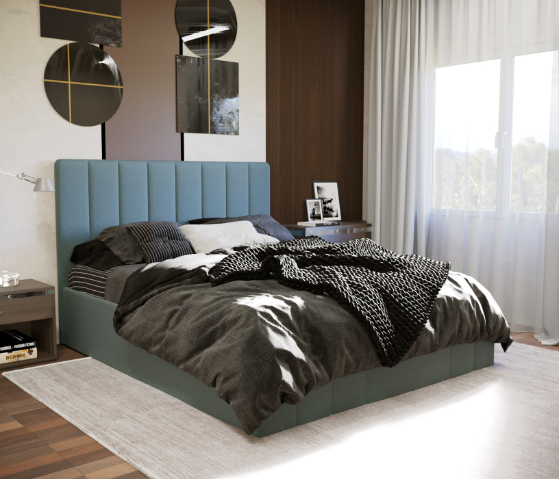 Кровати, Кровать Парма 140,велюр