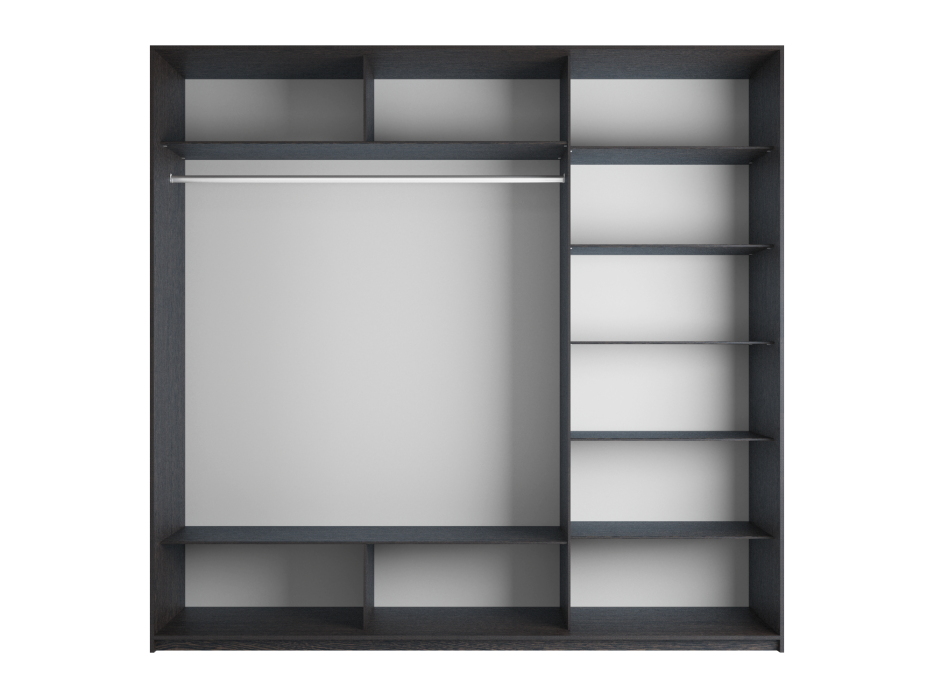 Шкафы-купе 3-х дверные, Шкаф Прайм трио ДСП 2300 х 1800 х 570