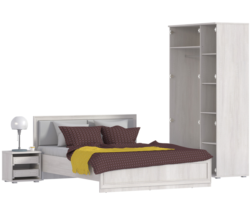 Спальные гарнитуры, Флоренция набор с кроватью(СБ-2390+СБ-2393+СБ-2395)