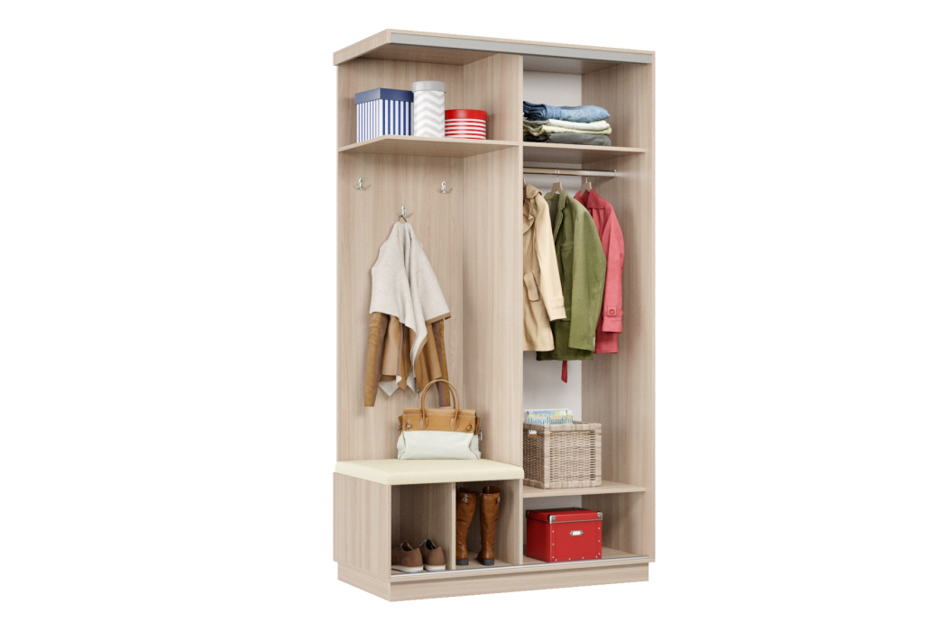 Прихожие, Прихожая Премьер 04 Лайт 11 Левая Мягкая