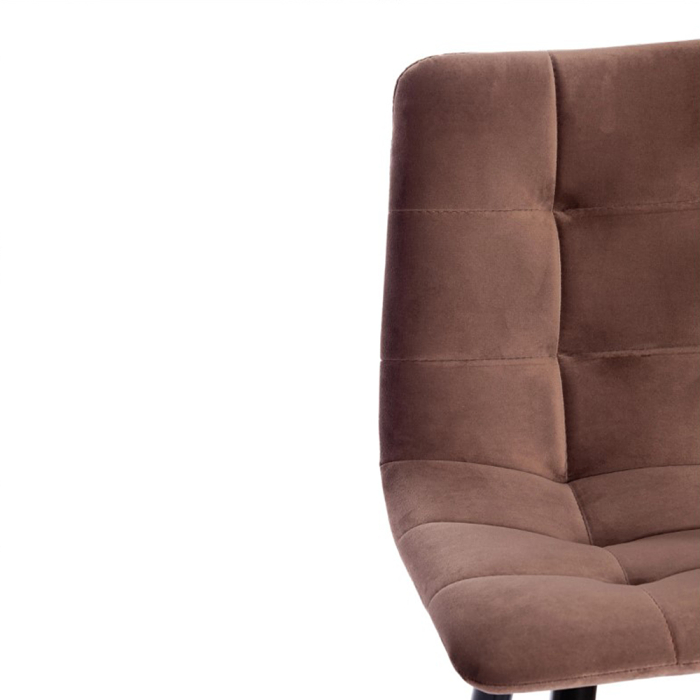 Стулья, Стул полубарный Chilly, коричневый бархат