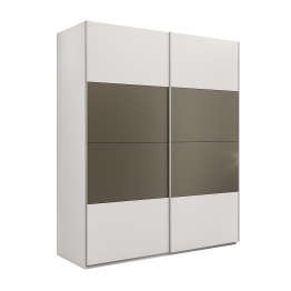 Шкаф-купе Эста 2-х дверный ДСП/Стекла хаки/Доводчик 160х66х240