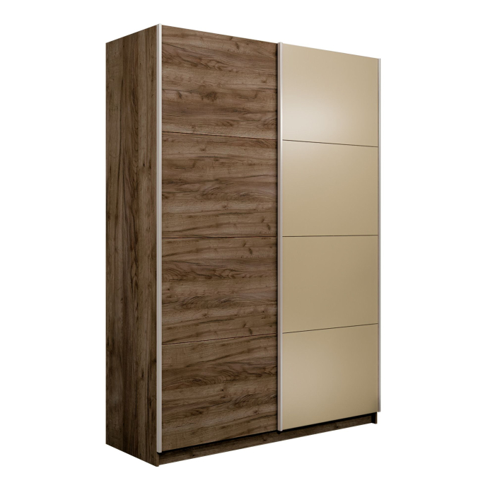 Шкафы-купе 2-х дверные, Шкаф-купе Прайм 2-х дверный ДСП/Стекло фисташка/Доводчики 120х57х230