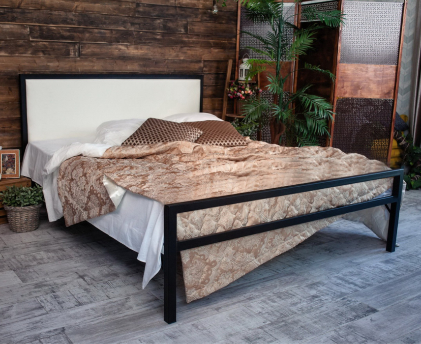 Кровати 120 см, Кровать в стиле лофт Лоренцо 1.2 (Черный)