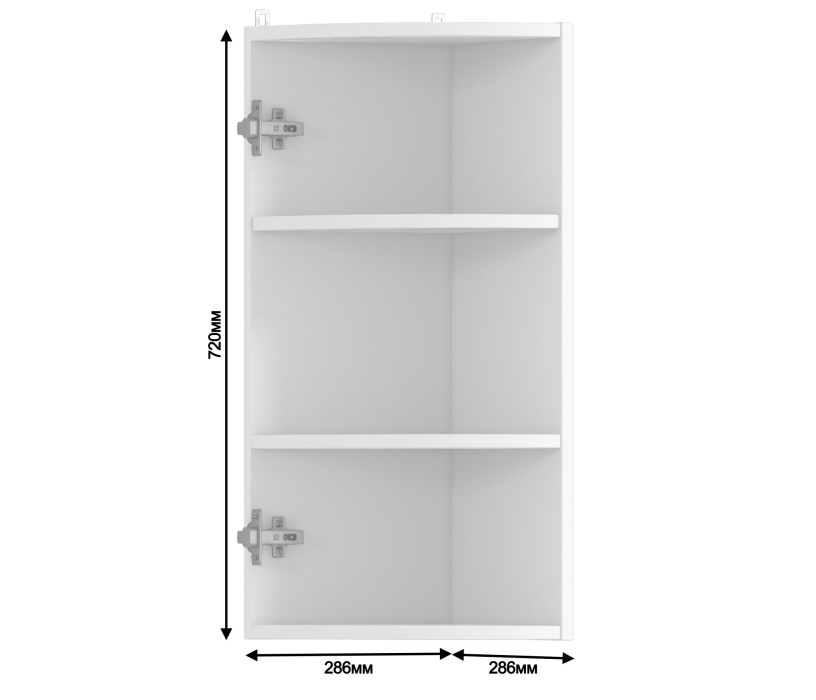 Корпус, Полка торцевая Регина РПТК-30 Белый