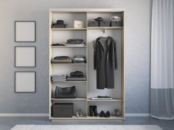 Шкаф-купе Экспресс 2-х дверный Фотопечать Квадрат Стекла 120х45х240