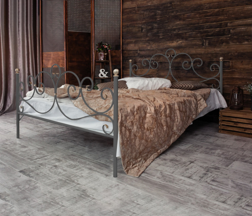 Кованые кровати, Кованая кровать Флоренция 1.8 с двумя спинками