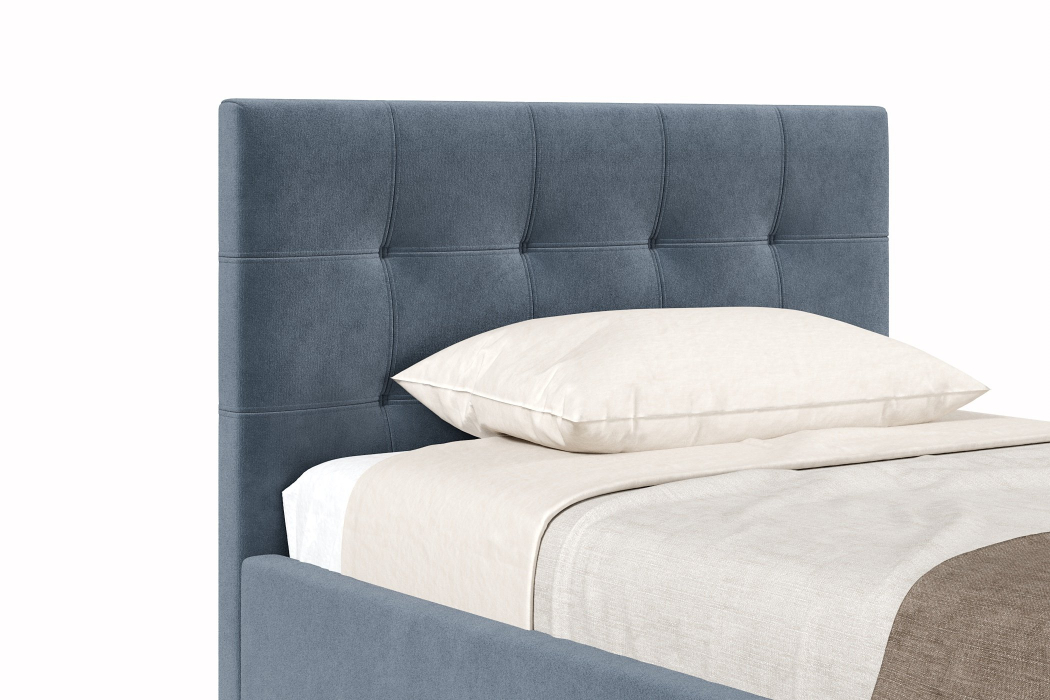 Мягкая кровать, Кровать Турин 1200, велюр