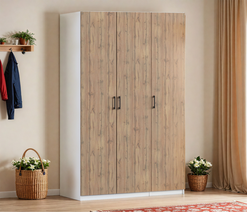 Для одежды, Шкаф трехдверный Макс 1500 мм, вариант №1 (ЛДСП)
