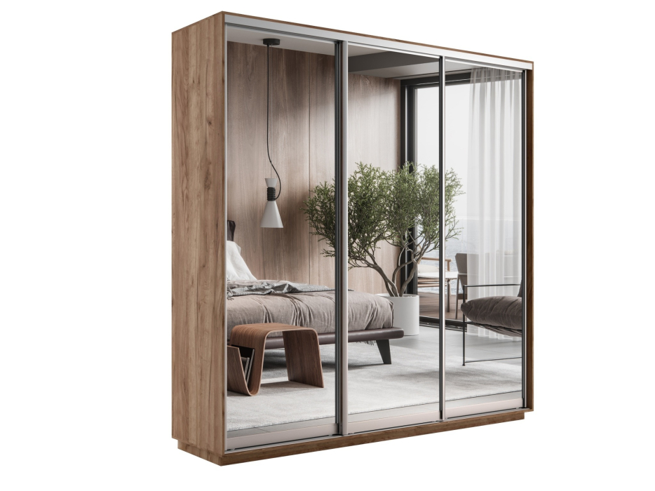 Шкафы-купе 3-х дверные, Шкаф-купе Экспресс Экспенс трио 2400 x 2100 x 450