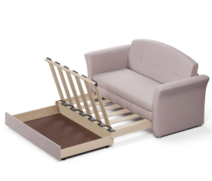 Диван-кровать Малютка выкатной, велюр