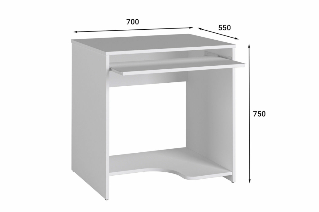 Прямые компьютерные столы, Стол компьютерный С-233