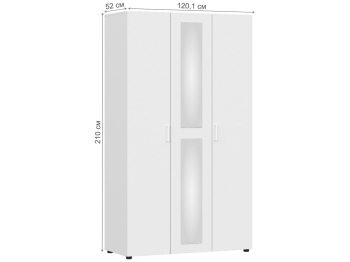Шкаф трехстворчатый Валенсия